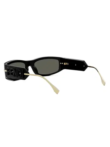 Fendi Women's graphy 57MM Oval Sunglasses - Shiny Black Smoke | Thumbnail 4 Fendi Women's graphy 57MM Oval Sunglasses - Shiny Black Smoke | Thumbnail 4
