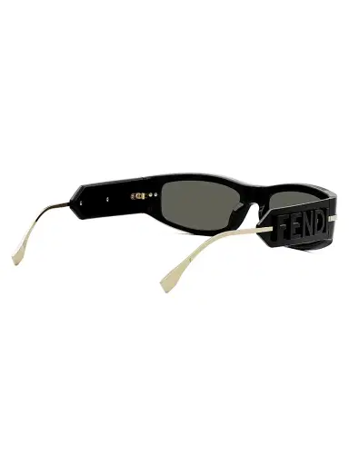 Fendi Women's graphy 57MM Oval Sunglasses - Shiny Black Smoke | Thumbnail 6 Fendi Women's graphy 57MM Oval Sunglasses - Shiny Black Smoke | Thumbnail 6