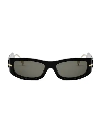 Fendi Women's graphy 57MM Oval Sunglasses - Shiny Black Smoke | Thumbnail 1 Fendi Women's graphy 57MM Oval Sunglasses - Shiny Black Smoke | Thumbnail 1