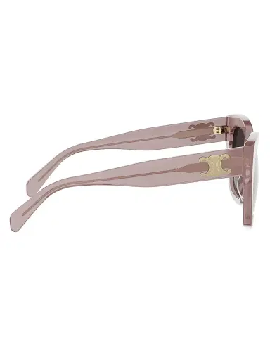 CELINE Women's Triomphe 55MM Geometric Sunglasses - Shiny Pink Gradient Roviex | Thumbnail 7 CELINE Women's Triomphe 55MM Geometric Sunglasses - Shiny Pink Gradient Roviex | Thumbnail 7