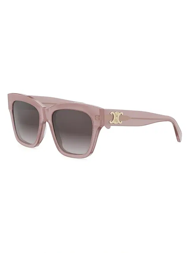 Women's Triomphe 55MM Geometric Sunglasses - Shiny Pink Gradient Roviex