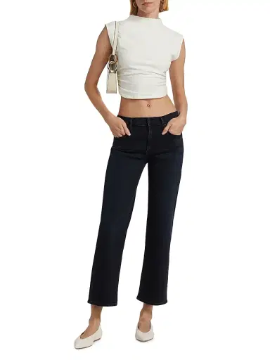 Mother Women's The Rambler Mid-Rise Ankle Jeans - Night In Venice | Thumbnail 2