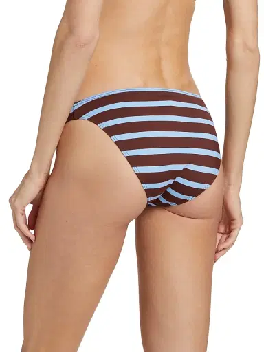 A.L.C. Women's Amber Stripe Bikini Bottoms - Vista Blue Fudge | Thumbnail 4