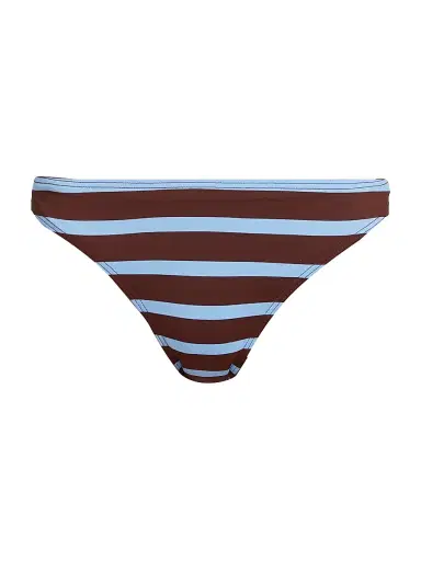 A.L.C. Women's Amber Stripe Bikini Bottoms - Vista Blue Fudge | Thumbnail 1