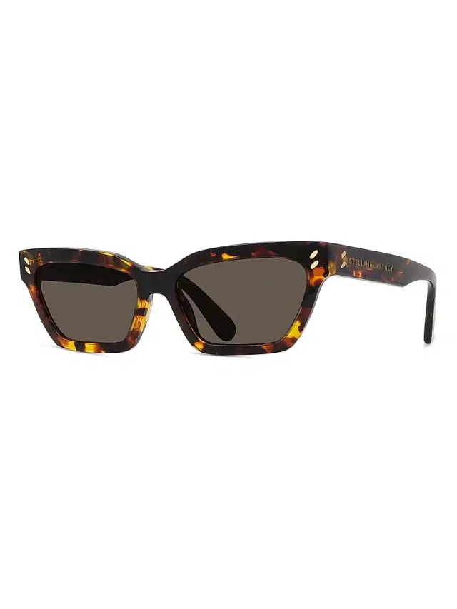 Women's Stella 54MM Cat-Eye Sunglasses - Red Havana Brown