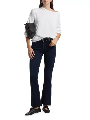 Mother Women's The Weekender Fray Slim Straight Jeans | Thumbnail 2