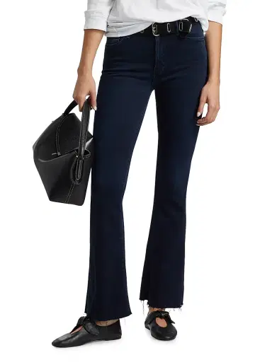 Mother Women's The Weekender Fray Slim Straight Jeans | Thumbnail 3