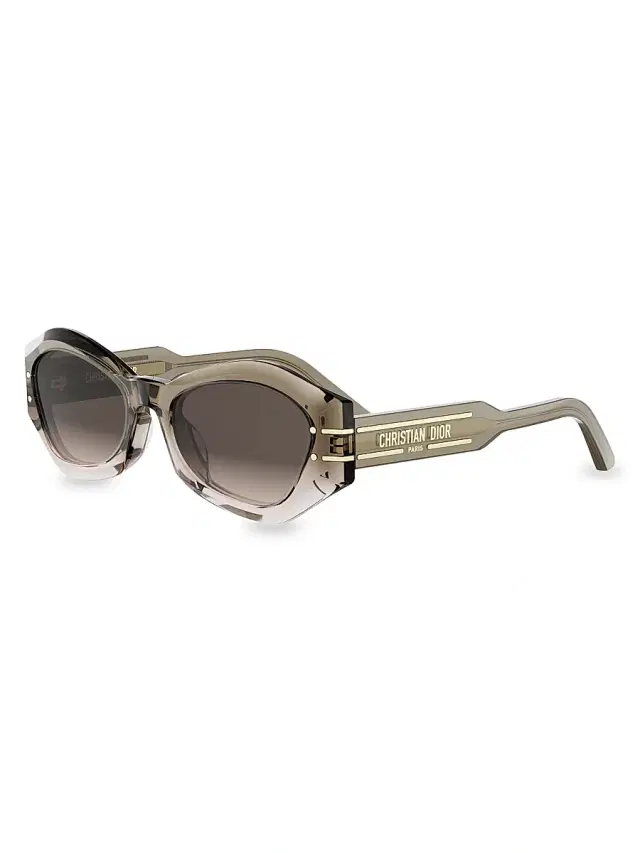 Dior Women's Signature B1U Sunglasses - Light Green Gradient Brown