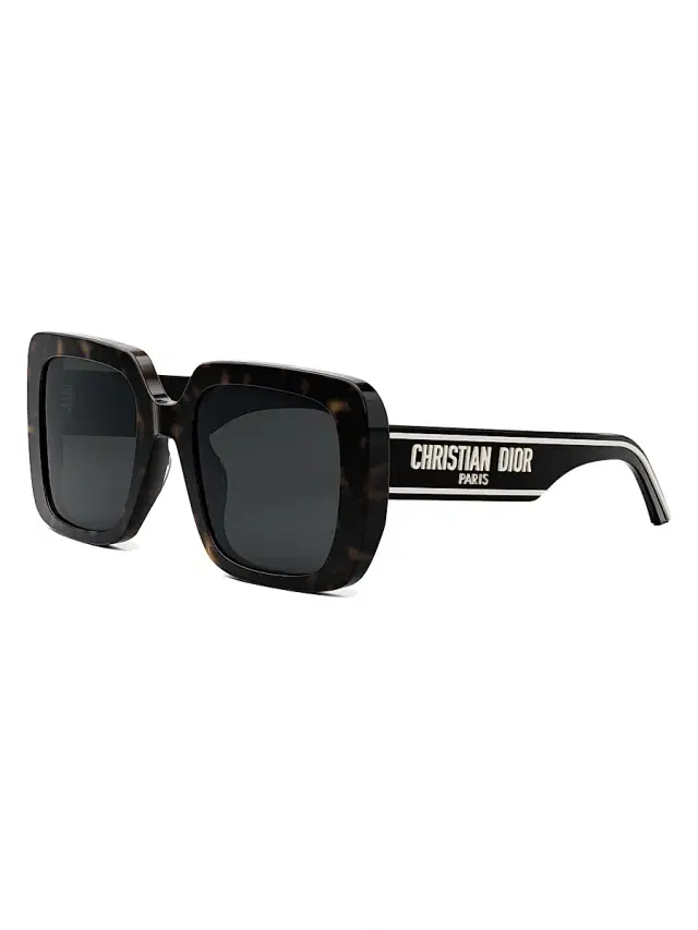 Dior Women's Wildior S3U 55MM Geometric Sunglasses - Dark Havana