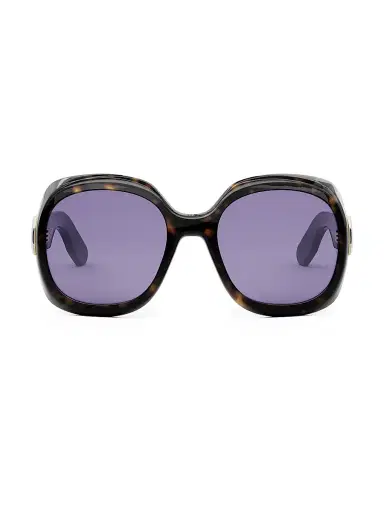 DIOR Women's Lady 95.22 R2I Round Sunglasses - Dark Havana | Thumbnail 2