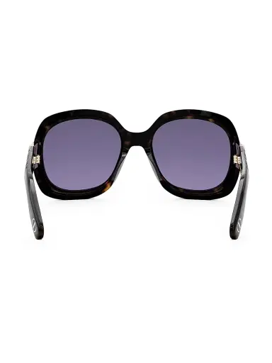 DIOR Women's Lady 95.22 R2I Round Sunglasses - Dark Havana | Thumbnail 5