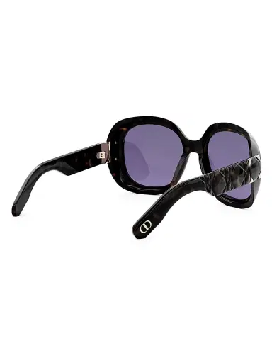 DIOR Women's Lady 95.22 R2I Round Sunglasses - Dark Havana | Thumbnail 6