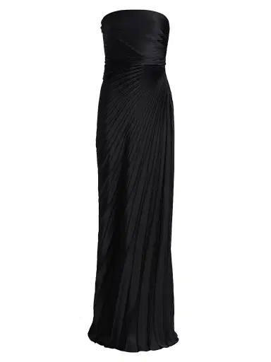 A.L.C. Women's Bianca Pleated Strapless Gown | Thumbnail 1 A.L.C. Women's Bianca Pleated Strapless Gown | Thumbnail 1