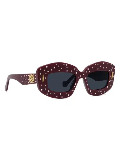Loewe Women's Anagram 49MM Crystal Rectangular Sunglasses | Thumbnail 8 Loewe Women's Anagram 49MM Crystal Rectangular Sunglasses | Thumbnail 8