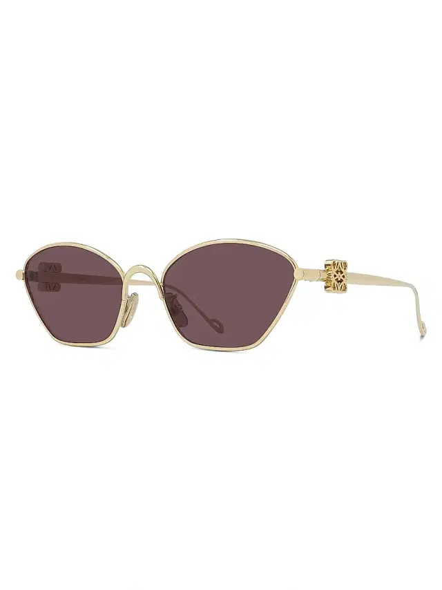 LOEWE Women's Anagram 57MM Cat-Eye Sunglasses - Gold Violet