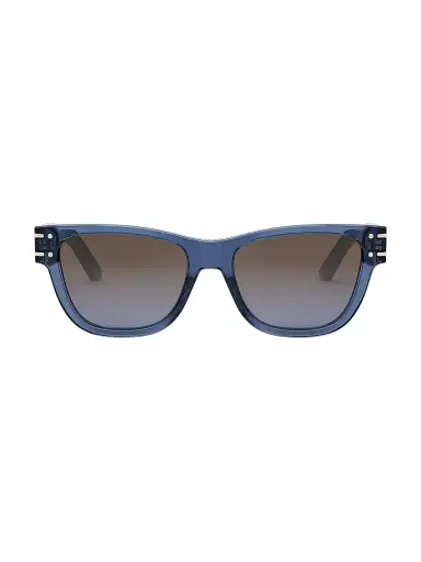 Dior Women's Signature S6U Butterfly Sunglasses - Translucent Blue Gradient | Thumbnail 2