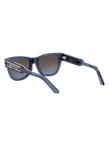 Dior Women's Signature S6U Butterfly Sunglasses - Translucent Blue Gradient | Thumbnail 4