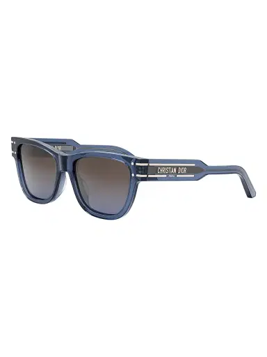 Dior Women's Signature S6U Butterfly Sunglasses - Translucent Blue Gradient | Thumbnail 1