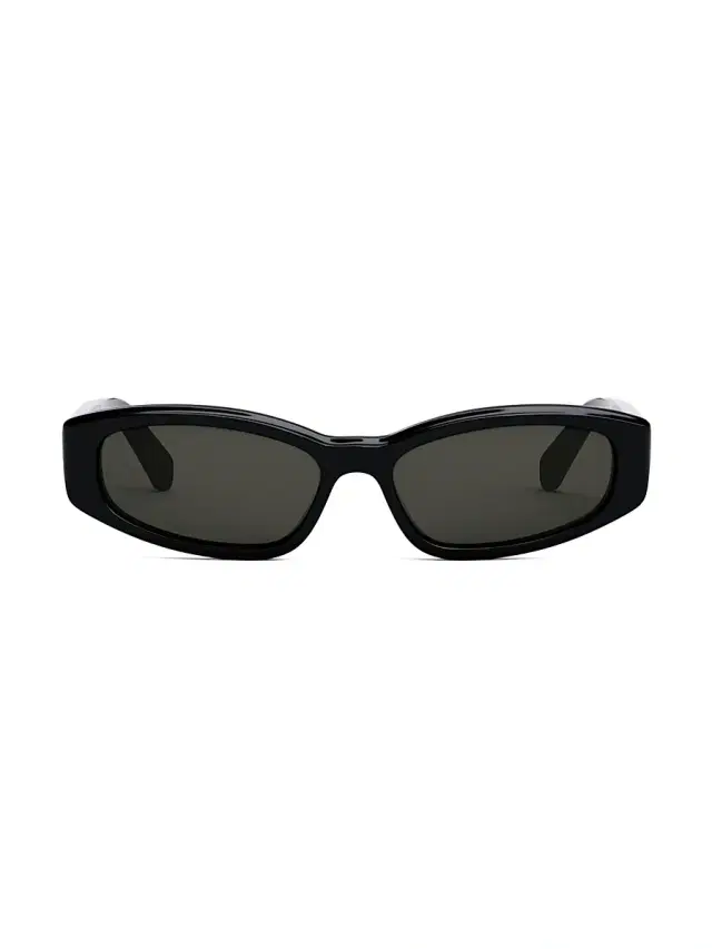 Women's 58MM Rectangular Sunglasses - Shiny Black