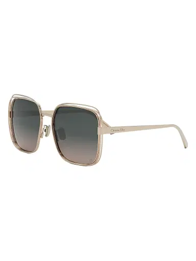 Dior Women's Fil S1U 58MM Square Sunglasses - Rose Gold Green Gradient | Thumbnail 1
