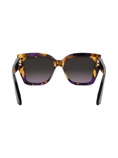 Dior Women's C S1I 52MM Square Sunglasses - Purple Orange Havana Gradient | Thumbnail 5 Dior Women's C S1I 52MM Square Sunglasses - Purple Orange Havana Gradient | Thumbnail 5