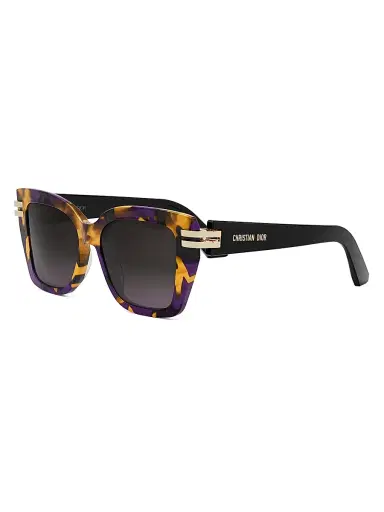 Dior Women's C S1I 52MM Square Sunglasses - Purple Orange Havana Gradient | Thumbnail 1 Dior Women's C S1I 52MM Square Sunglasses - Purple Orange Havana Gradient | Thumbnail 1