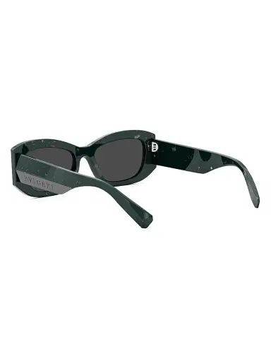 BVLGARI Women's Roma 54MM Geometric Sunglasses - Grey Green Grey | Thumbnail 4