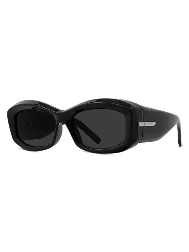 Givenchy Women's G180 56MM Square Sunglasses - Shiny Black | Thumbnail 2