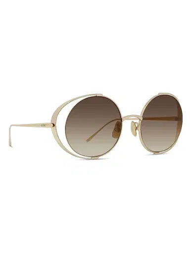 LOEWE Women's Signature 54MM Round Sunglasses - Gradient Brown Gold | Thumbnail 8 LOEWE Women's Signature 54MM Round Sunglasses - Gradient Brown Gold | Thumbnail 8