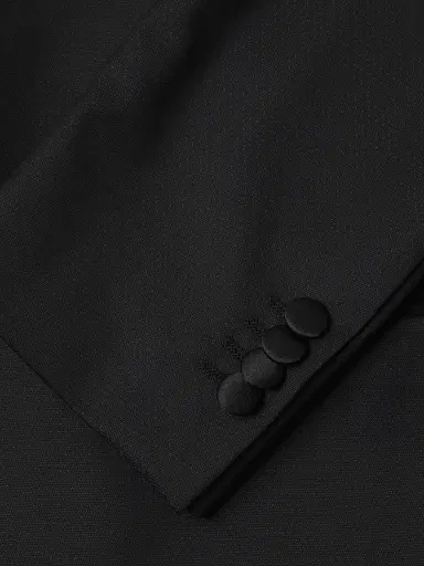 CORNELIANI Men's Jacquard Tuxedo Peak-Lapel Jacket - Black - Size 48 | Thumbnail 6
