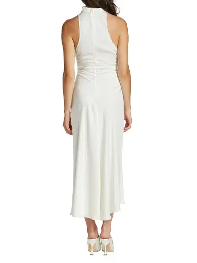 A.L.C. Women's Inez Satin Halter Dress - Whisper White - Size 12 | Thumbnail 5 A.L.C. Women's Inez Satin Halter Dress - Whisper White - Size 12 | Thumbnail 5
