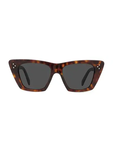 CELINE Women's 51MM Cat-Eye Sunglasses - Dark Havana | Thumbnail 2 CELINE Women's 51MM Cat-Eye Sunglasses - Dark Havana | Thumbnail 2