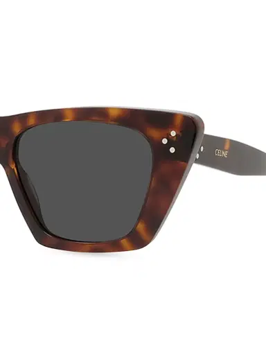 CELINE Women's 51MM Cat-Eye Sunglasses - Dark Havana | Thumbnail 3 CELINE Women's 51MM Cat-Eye Sunglasses - Dark Havana | Thumbnail 3
