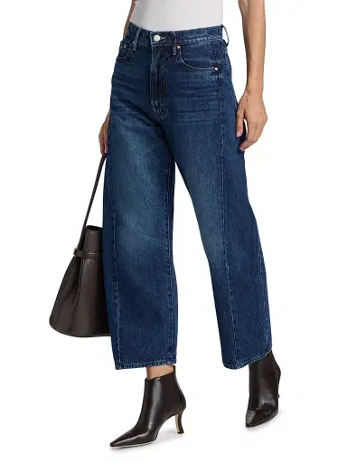 Mother Women's The Half Pipe High-Rise Straight-Leg Ankle Jeans - Did You Bring Me Anything - Size 32 | Thumbnail 3