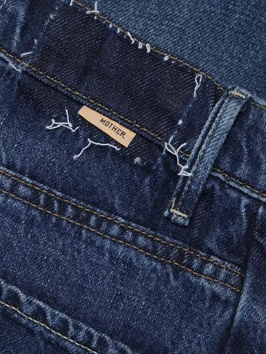 Mother Women's The Half Pipe High-Rise Straight-Leg Ankle Jeans - Did You Bring Me Anything - Size 32 | Thumbnail 7