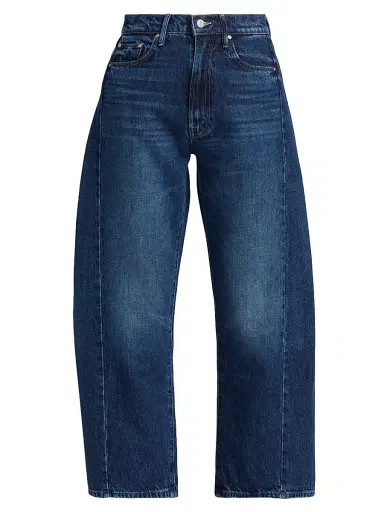 Mother Women's The Half Pipe High-Rise Straight-Leg Ankle Jeans - Did You Bring Me Anything - Size 32 | Thumbnail 1