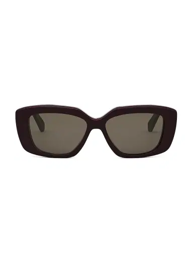 Celine Women's Triomphe 55MM Rectangular Sunglasses - Dark Grey Deep Purple | Thumbnail 2 Celine Women's Triomphe 55MM Rectangular Sunglasses - Dark Grey Deep Purple | Thumbnail 2