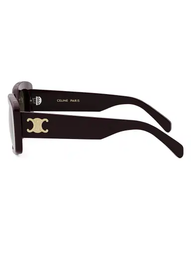 Celine Women's Triomphe 55MM Rectangular Sunglasses - Dark Grey Deep Purple | Thumbnail 3 Celine Women's Triomphe 55MM Rectangular Sunglasses - Dark Grey Deep Purple | Thumbnail 3