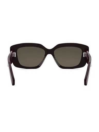 Celine Women's Triomphe 55MM Rectangular Sunglasses - Dark Grey Deep Purple | Thumbnail 5 Celine Women's Triomphe 55MM Rectangular Sunglasses - Dark Grey Deep Purple | Thumbnail 5