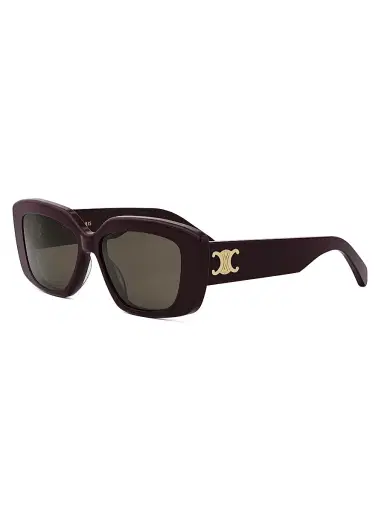 Celine Women's Triomphe 55MM Rectangular Sunglasses - Dark Grey Deep Purple | Thumbnail 1 Celine Women's Triomphe 55MM Rectangular Sunglasses - Dark Grey Deep Purple | Thumbnail 1