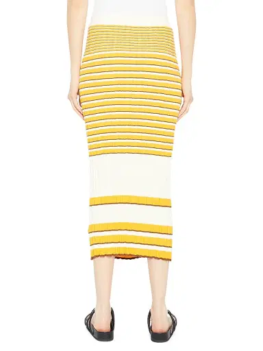 Theory Women's Rib-Knit Pencil Skirt - Soap Amber Cedar | Thumbnail 5