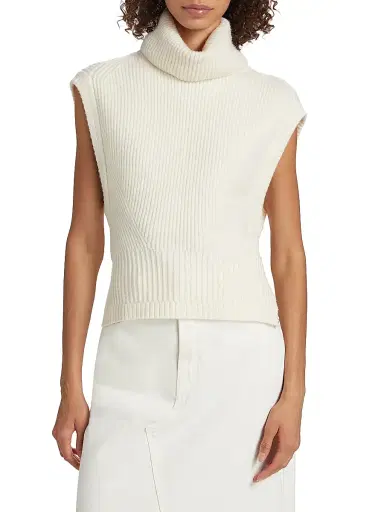 SIMKHAI Women's Maple Ribbed Sleeveless Top - | Thumbnail 3 SIMKHAI Women's Maple Ribbed Sleeveless Top - | Thumbnail 3