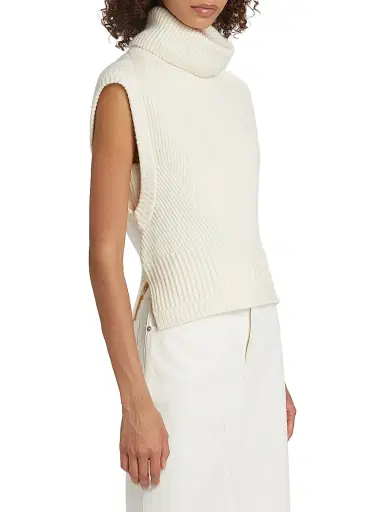 SIMKHAI Women's Maple Ribbed Sleeveless Top - | Thumbnail 4 SIMKHAI Women's Maple Ribbed Sleeveless Top - | Thumbnail 4