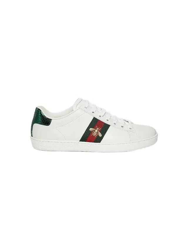 Women's New Ace Bee Embroidered Sneakers - White