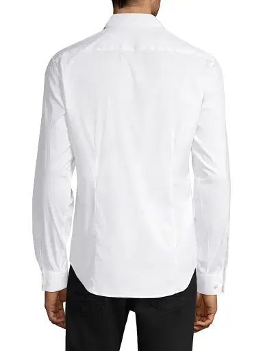 Theory Men's Sylvain Wealth Poplin Long-Sleeve Shirt | Thumbnail 5