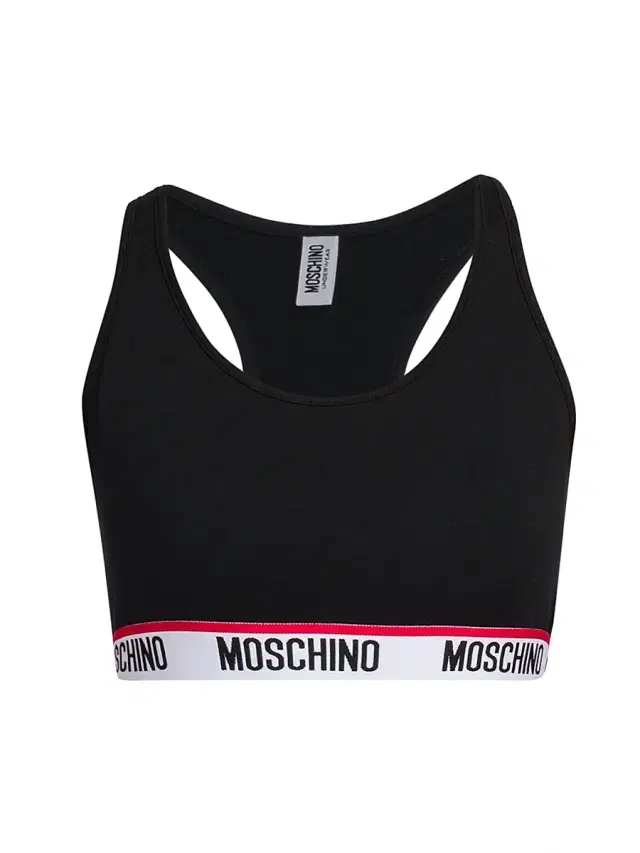 Women's Logo Band Sports Bra - Black