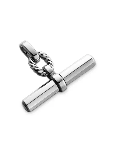 David Yurman Women's Lexington EW Barrel Pendant - Sterling Silver | Thumbnail 3