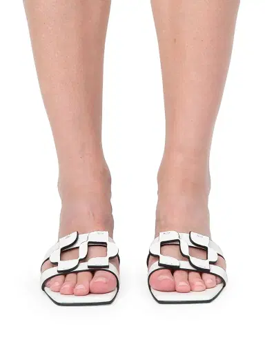 Simkhai Women's Monogram Leather Sandals | Thumbnail 3 Simkhai Women's Monogram Leather Sandals | Thumbnail 3