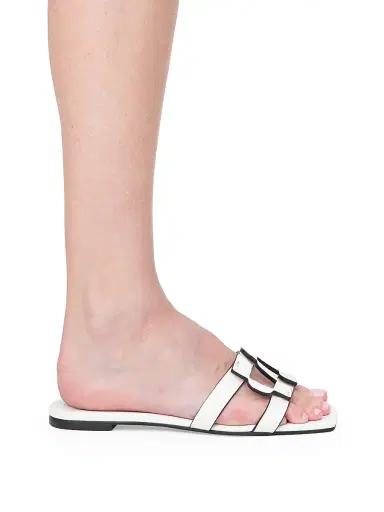 Simkhai Women's Monogram Leather Sandals | Thumbnail 4 Simkhai Women's Monogram Leather Sandals | Thumbnail 4