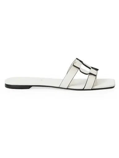 Simkhai Women's Monogram Leather Sandals | Thumbnail 1 Simkhai Women's Monogram Leather Sandals | Thumbnail 1